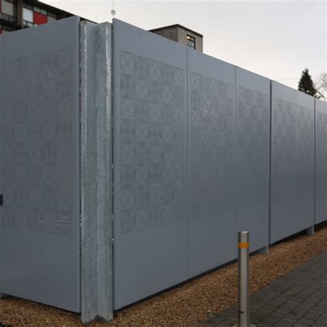 perforated metal bin enclosure|perforated metal panel sizes.